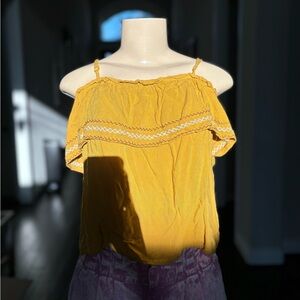 Agaci mustard color top